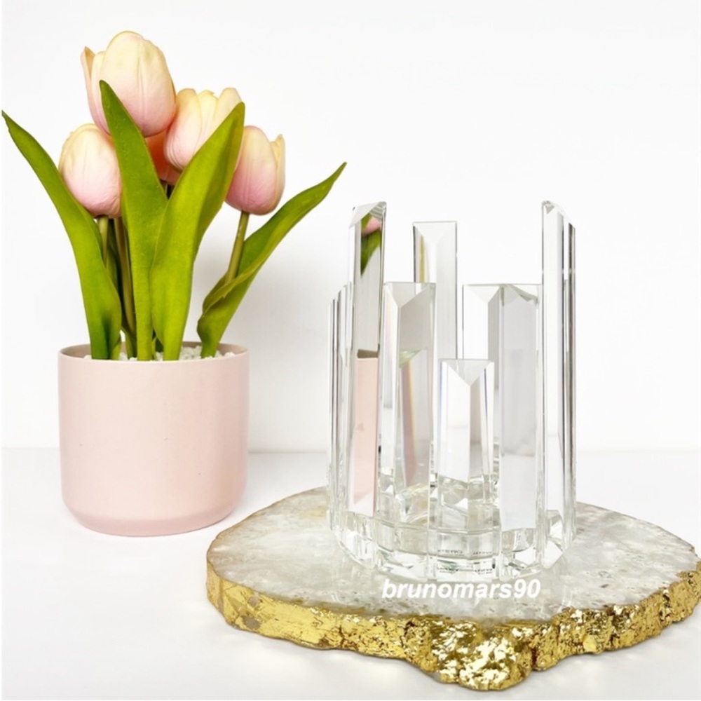 🆕 Crystal Luxe Pillar Candle Holder